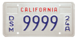 Dismantler license plate (block).